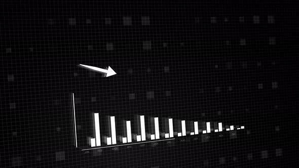 Bar graph chart plummeting