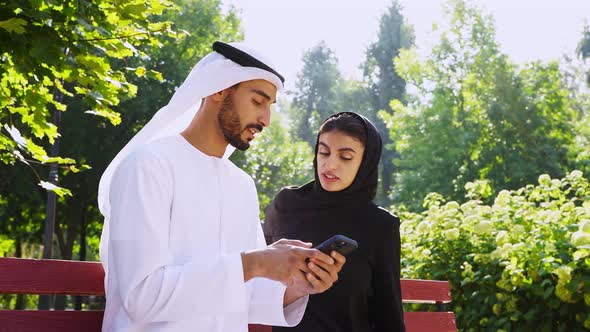 Arabian Family at the park