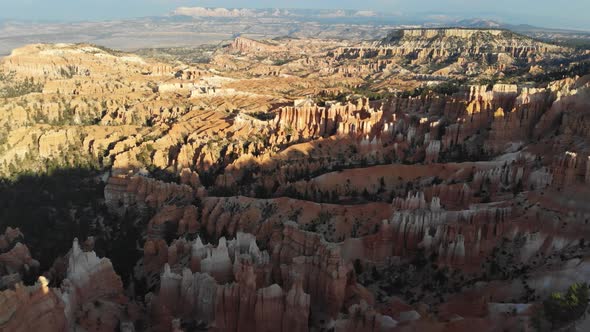 Inspiration Point During Beautiful Aerial View Landscape Wide Bryce Canyon National Park in Utah USA