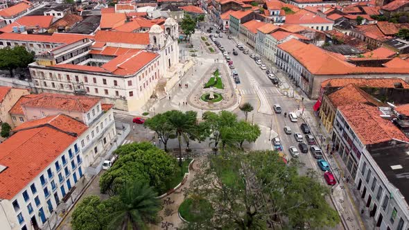 Sao Luis Maranhao at Northeast Brazil. Landmark of historic city