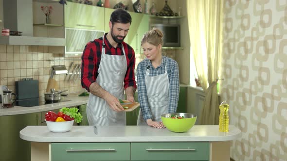 Man and Woman, Kitchen