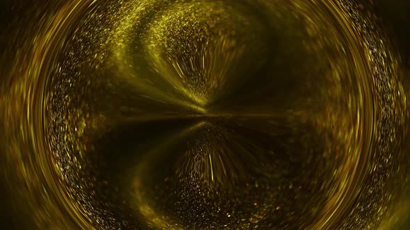 Golden Ink in Water. Gold Abstract Background