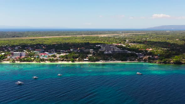 Sandy Beach and Tropical Sea