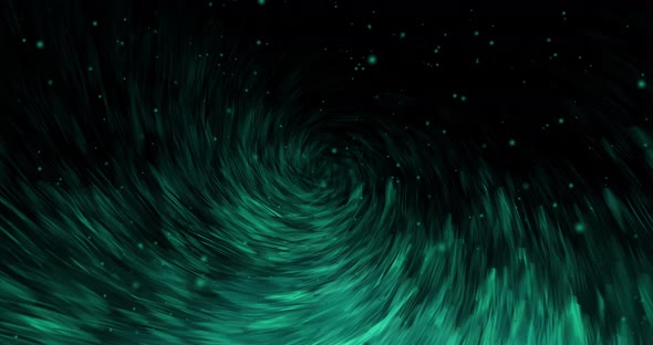 Abstract green twisted background animation