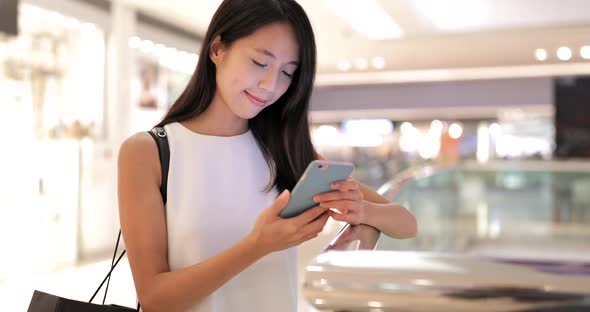 Asian Woman Using Smart Phone 