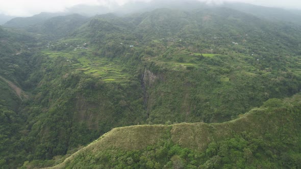 Rice Terraces in the Mountains.