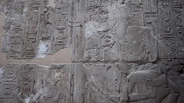 Engravings On The Walls Of The Luxor Temple