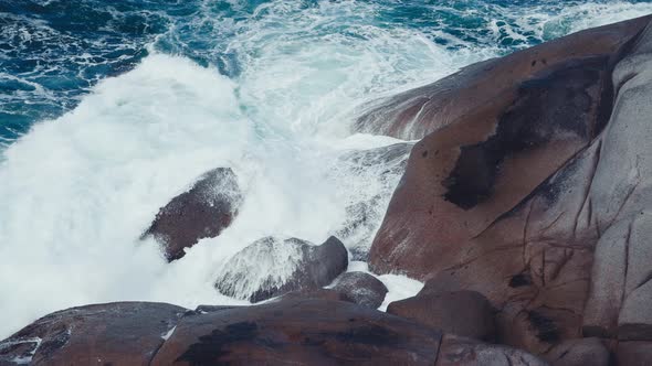 Granite Island Rocks Along the Coastline South Australia