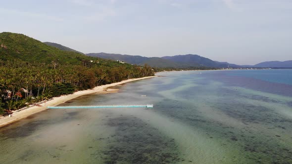 Beautiful high view of nature with sea ocean