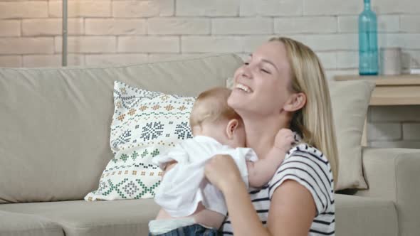 Mother and Toddler Son Bonding