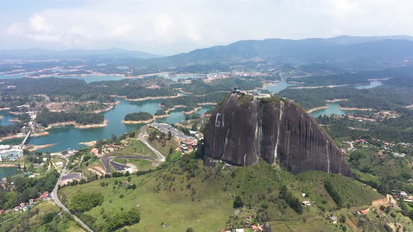 The Piedra Del Penol Rock in Guatape, Colombia