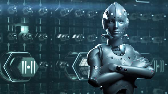 sci-fi woman robot