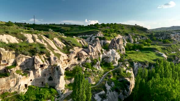 Cappadocia aerial view 4 K Awesome Background