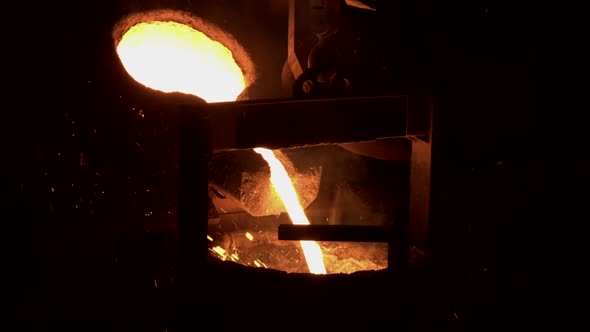 A furnace in which metal is melted