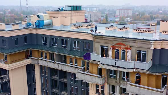 Building of a new tower house.