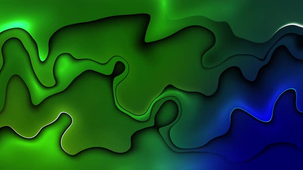 Abstract Blue Green Colorful Marble Liquid Animation Background