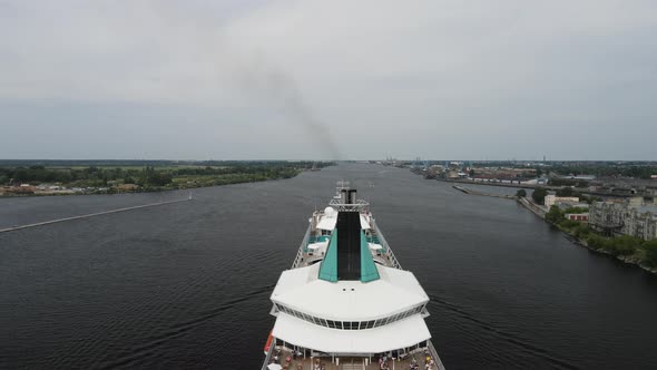 Cruise ship on the river