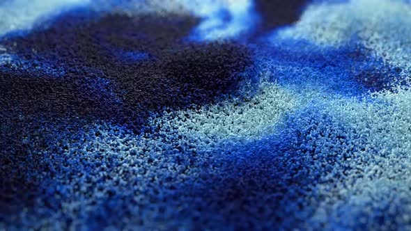 Abstract background with blue white floating particles