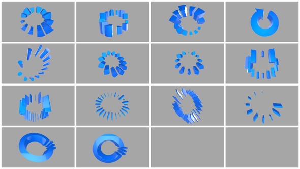 Animated Loading 3D Icons