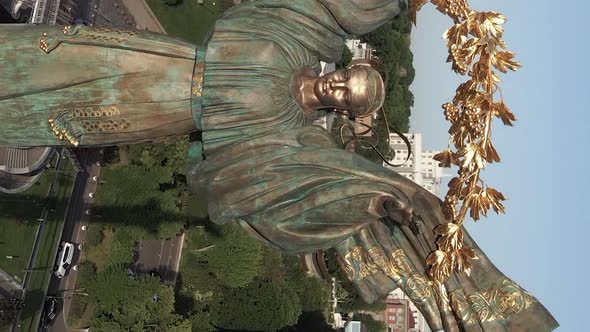 Monument on Independence Square in Kyiv Ukraine