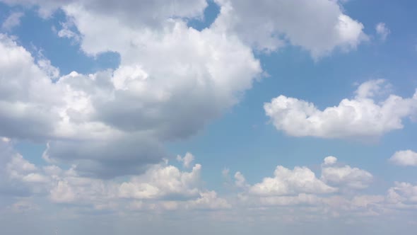 4K: Beautiful Universally Cloudscape background. Aerial view