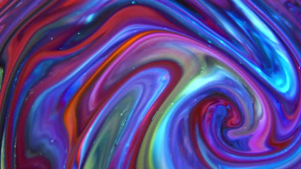 Psychedelic Galactic Paint Texture Background 