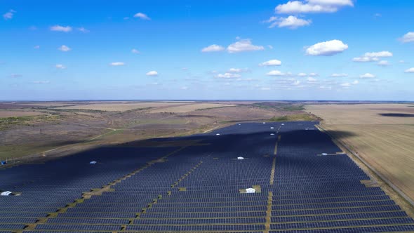 Field or Solar Panels Solar Energy Installation