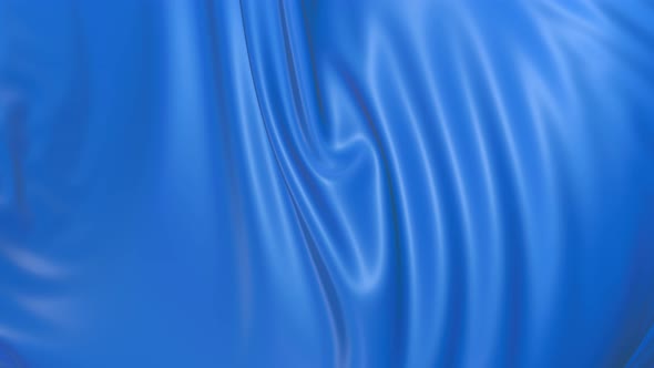 Wavy Blue Cloth Surface