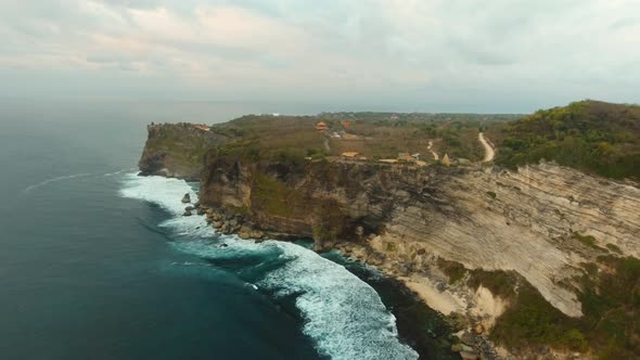 Rocky Coastline on the Island of Bali