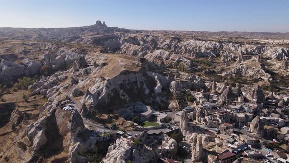 Goreme National Park Near Nevsehir Town. Turkey. Aerial View