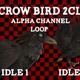 Crow V2 Idle 2 Clip Loop Alpha - VideoHive Item for Sale