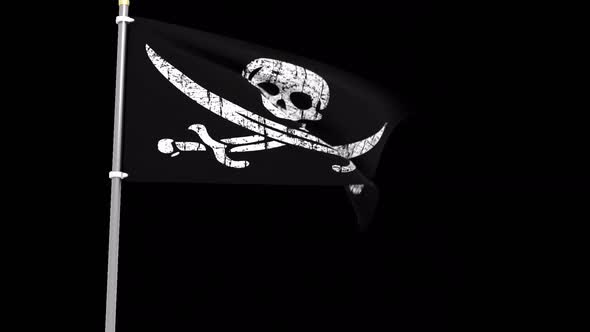 Pirate Animated Flag