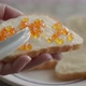 Hands Make a Sandwich with Red Caviar - VideoHive Item for Sale