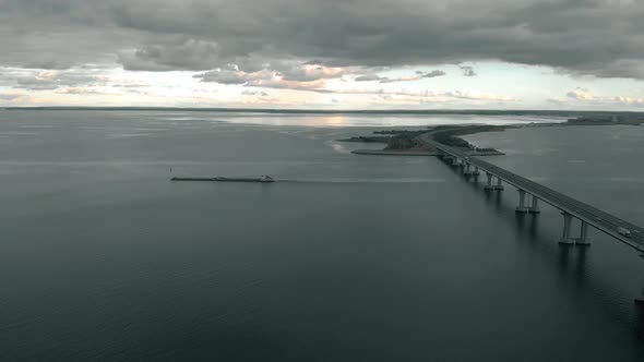 Bridge and big river