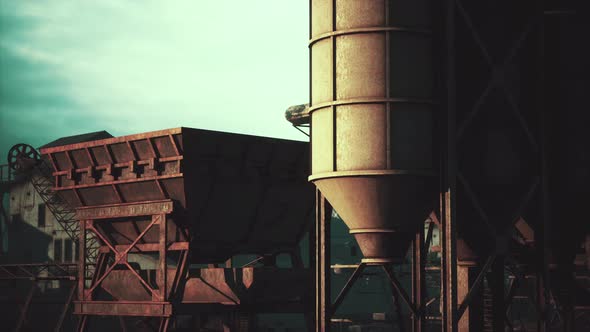 Panorama of Old Black Coal Mine