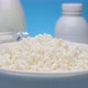 Bowl of cottage cheese, served with various dairy products - VideoHive Item for Sale