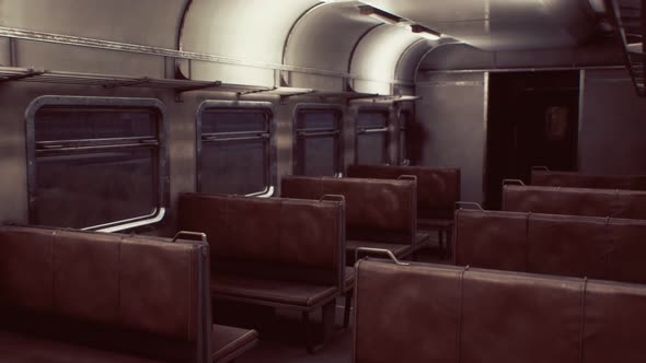Interior of Old Soviet Electric Train alt