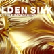 Waving golden cloth silk textile with ripples and folds - VideoHive Item for Sale