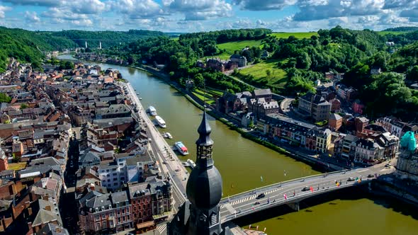 Timelapse of Dinant Town, Belgium