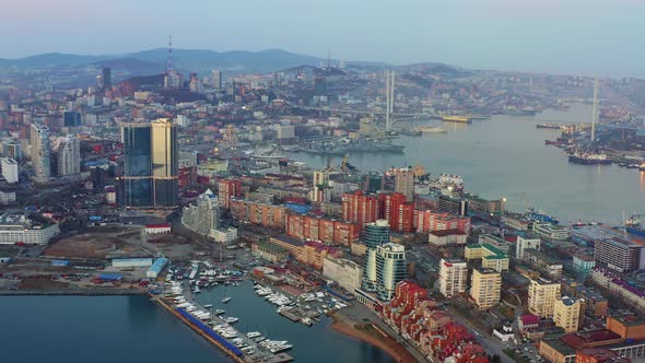 Marine Facade of the City of Vladivostok