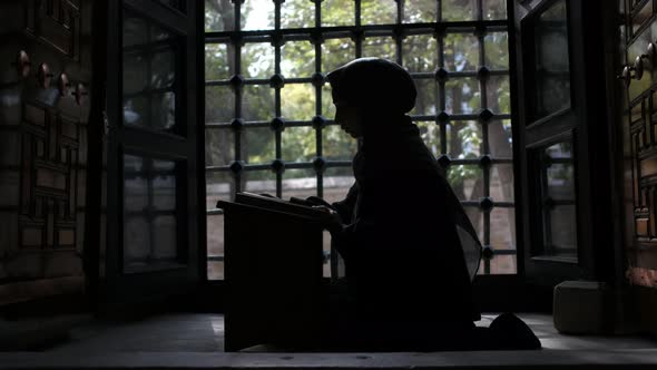 Muslim Woman at Masjid