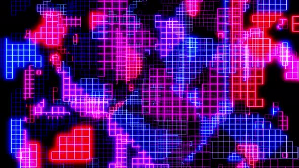 Vj Loop Abstract Sci Fi Neon Light Background