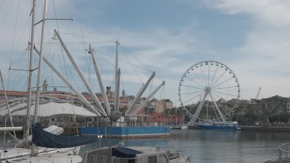 Bigo and Ferris Wheel Tourism Attraction in Genoa Liguria