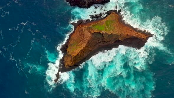 Tropical Island Aerial View