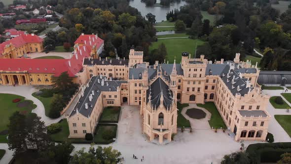 Lednice Castle Unesco Aerial View