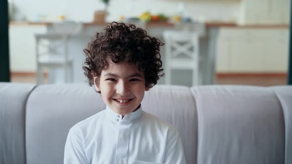 Arabian boy smiling