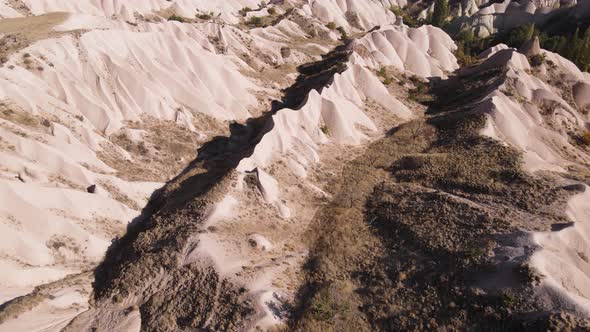 Cappadocia Landscape Aerial View. Turkey. Goreme National Park