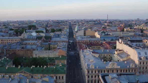 Saint Petersburg Aerial  Roofs 