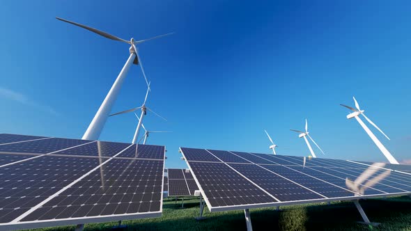 Photovoltaic solar and wind power generation
