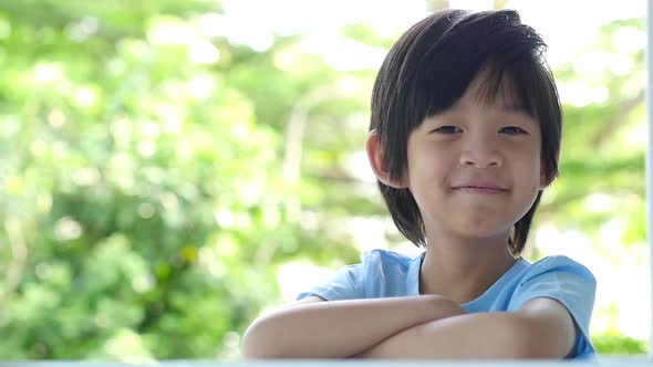 Close Up Of Asian Child Smiling